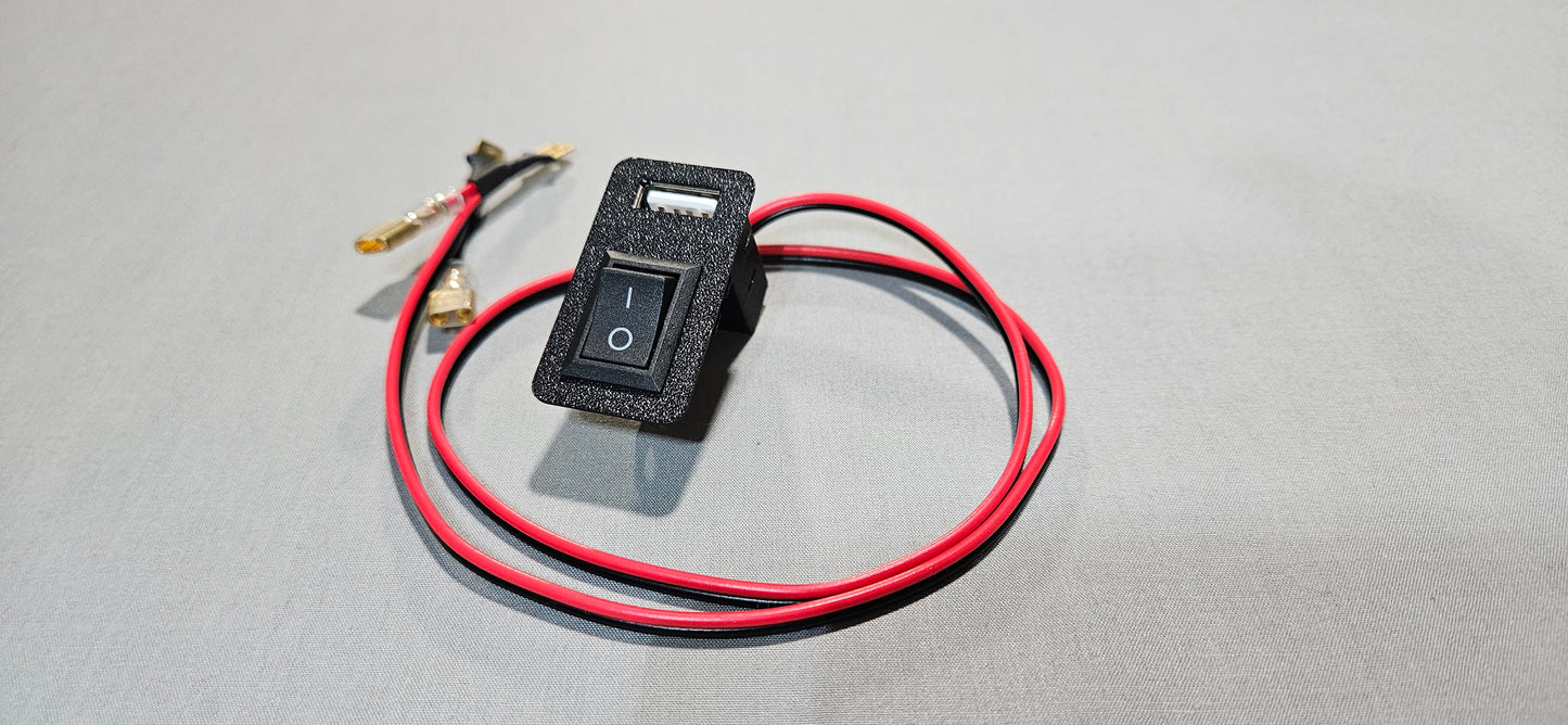 E30 USB Charger + Rocker Switch