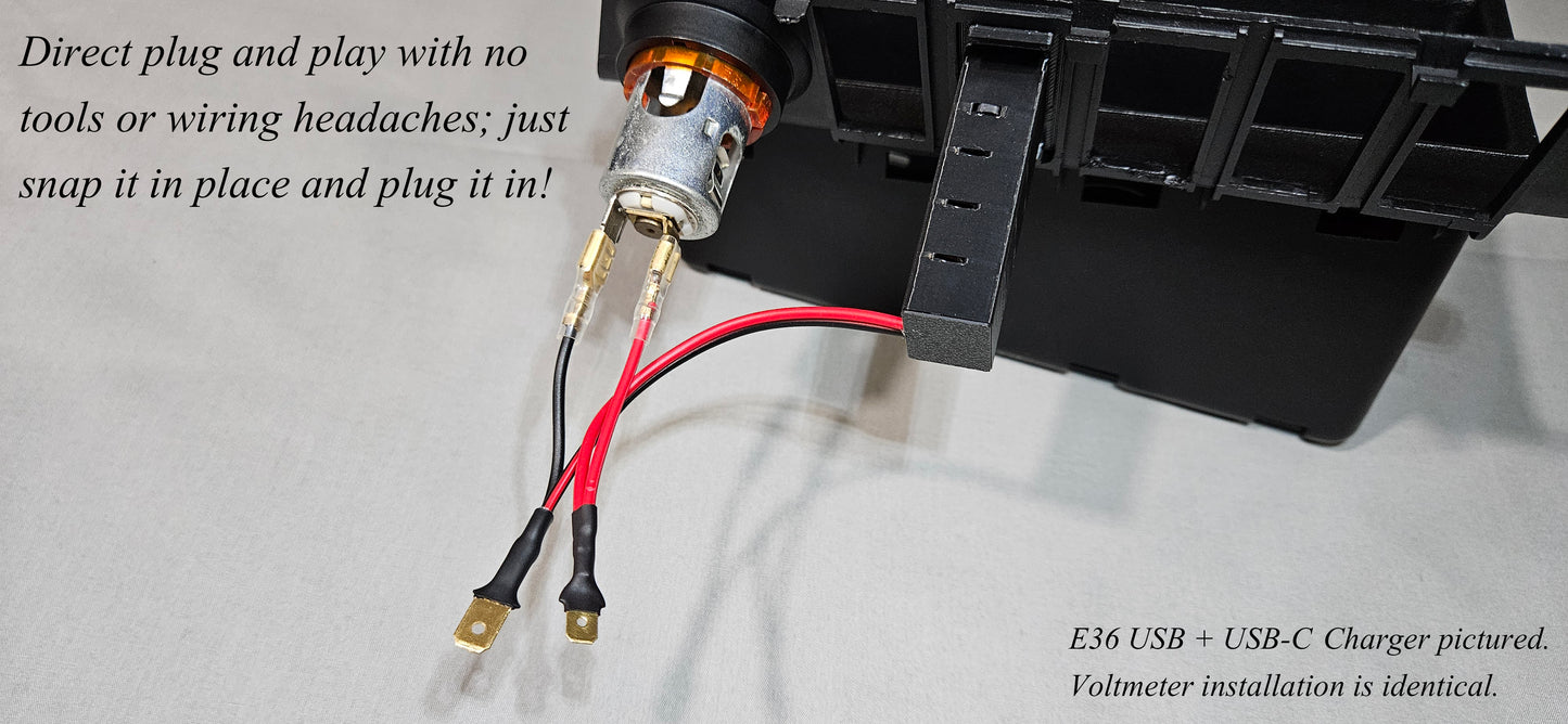 E30 Voltmeter - Switched